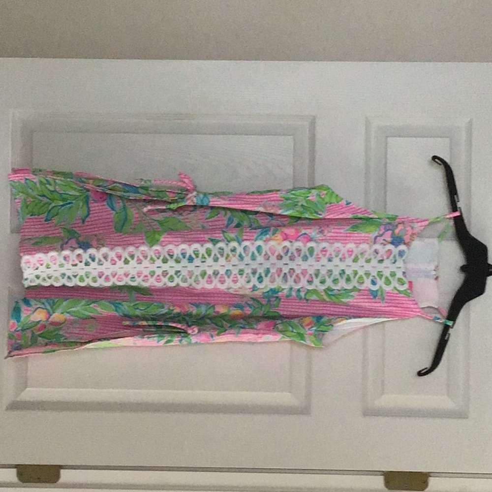 Lilly Pulitzer Pearl Romper Don’t stop Beleafing